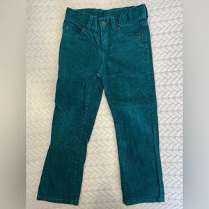Janie and Jack Dark Green Boys Corduroys